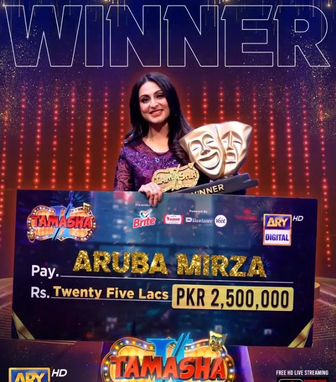 Aruba Mirza Biography | Age, Net Worth, Family, Height, Husband 4 Aruba Mirza Tamasha" season 2 Winner