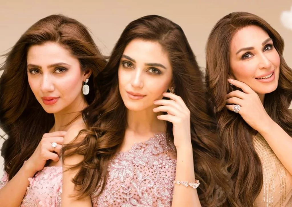 Maya Ali with Mahira Khan and Shaista Lodhi