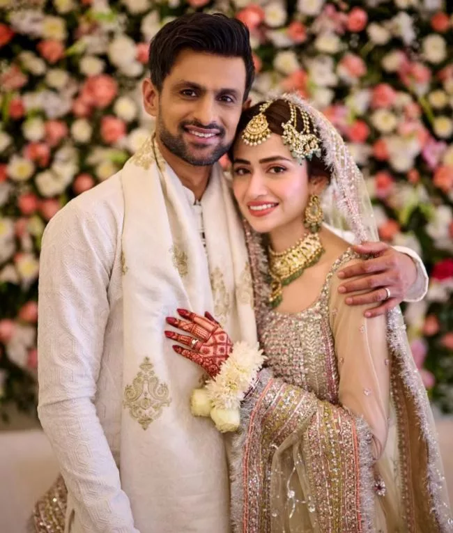 Shoaib Malik and Sana Javed Marriage Photos