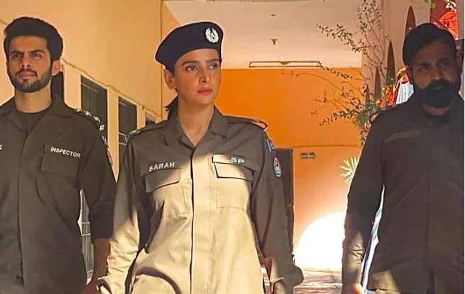 S.P Sara with Inspector Sarfraz